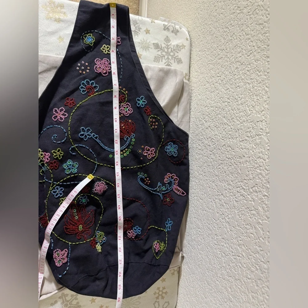 Bohemian Style Crossbody Beaded Embroidered One Shoulder Bag/Purse Medium